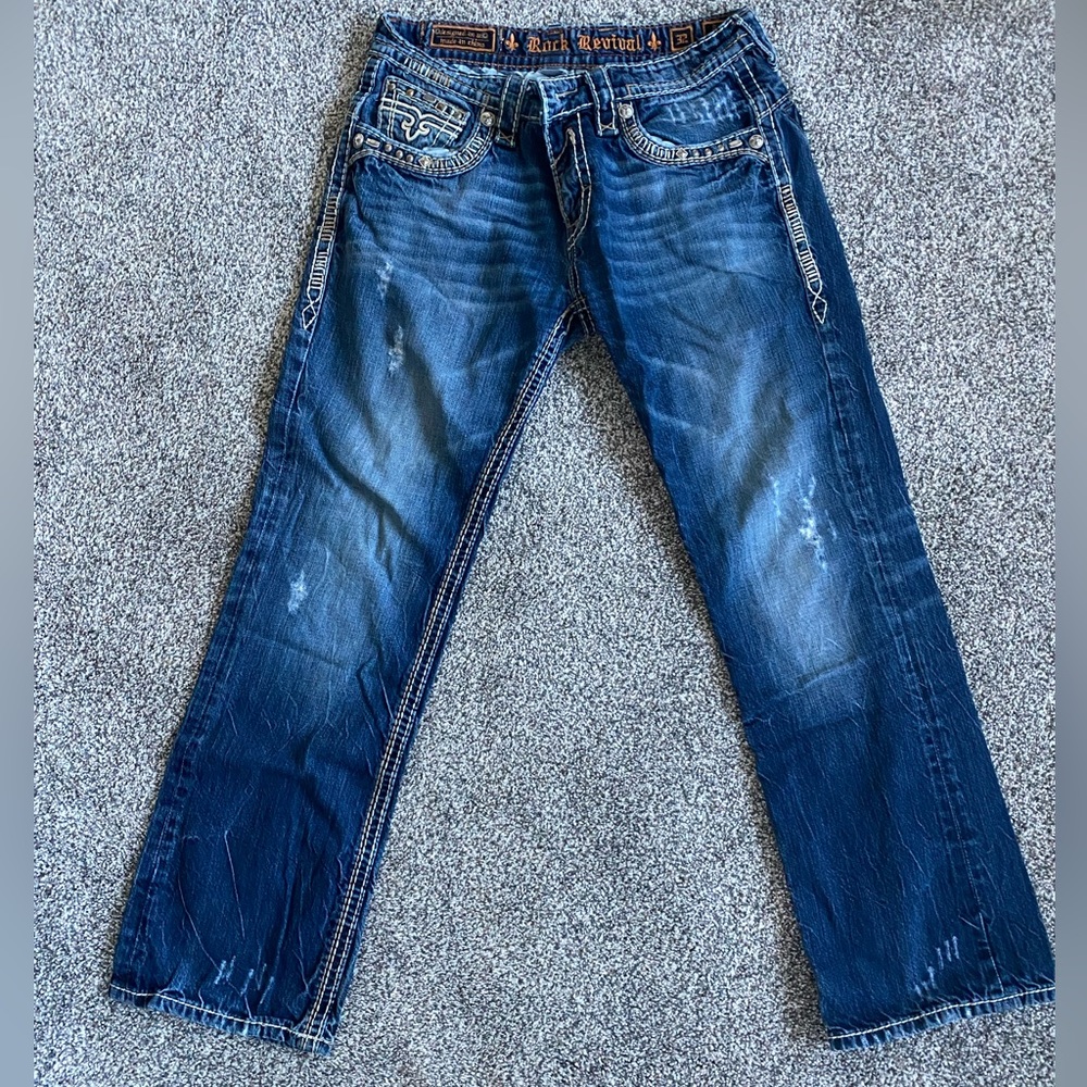 Men’s Rock Revival Shane Straight jeans size 32